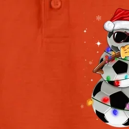 Dabbing Soccer Christmas Lights Pajama Xmas Dancing Styles Gift Dry Zone Grid Performance Polo