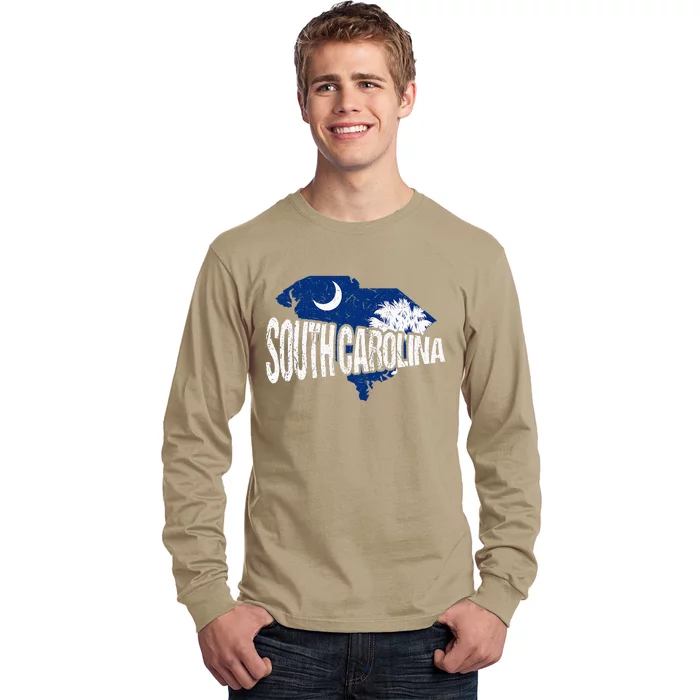 Distressed South Carolina Long Sleeve Shirt