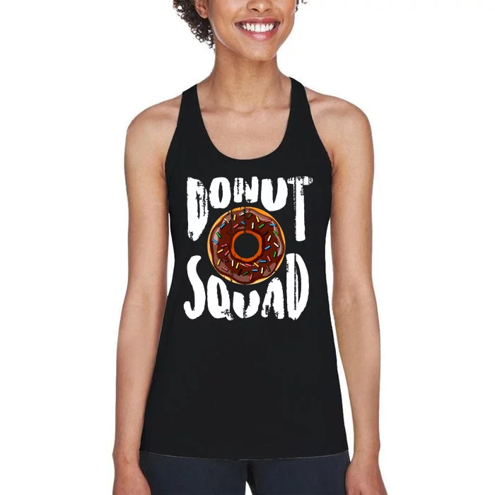 Donut Squad Cool Donut Lover Doughnut Gift Women's Racerback Tank