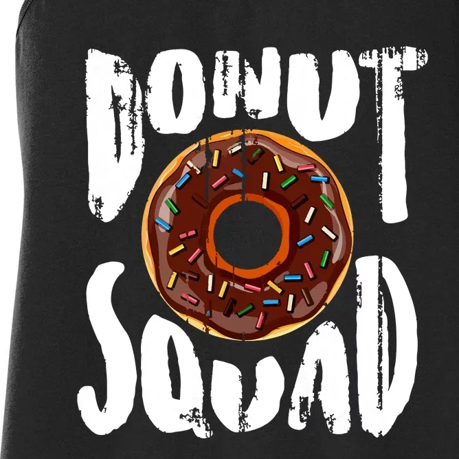 Donut Squad Cool Donut Lover Doughnut Gift Women's Racerback Tank