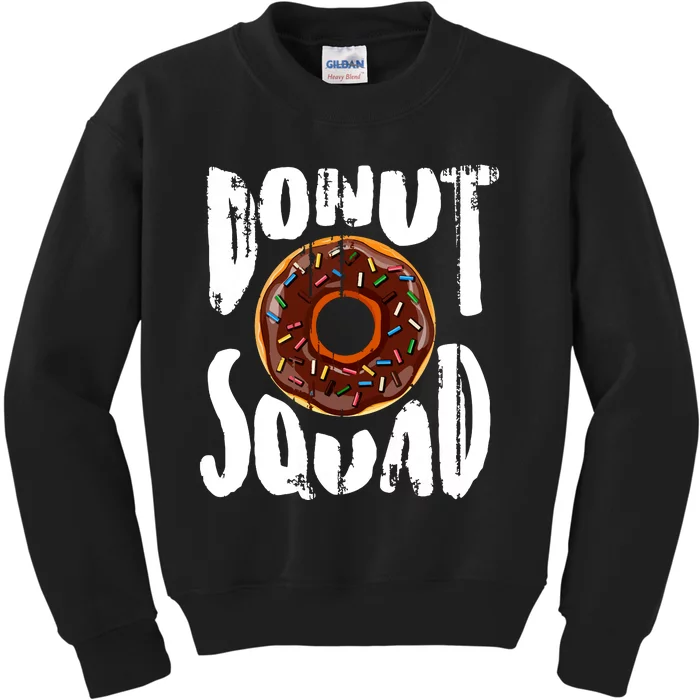 Donut Squad Cool Donut Lover Doughnut Gift Kids Sweatshirt