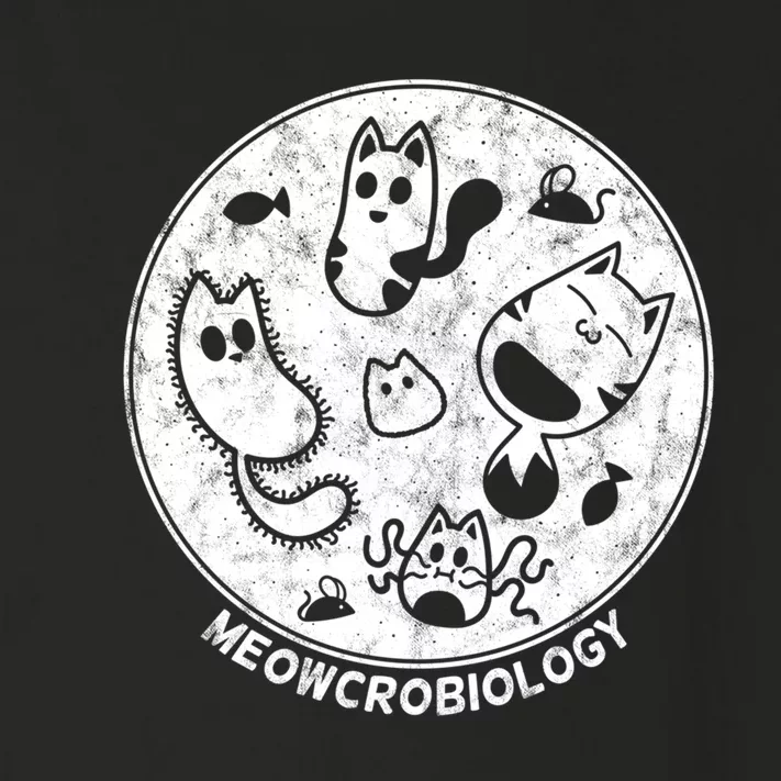 Distressed Science Cat Bacteria Microbiology Meowcrobiology Toddler Long Sleeve Shirt