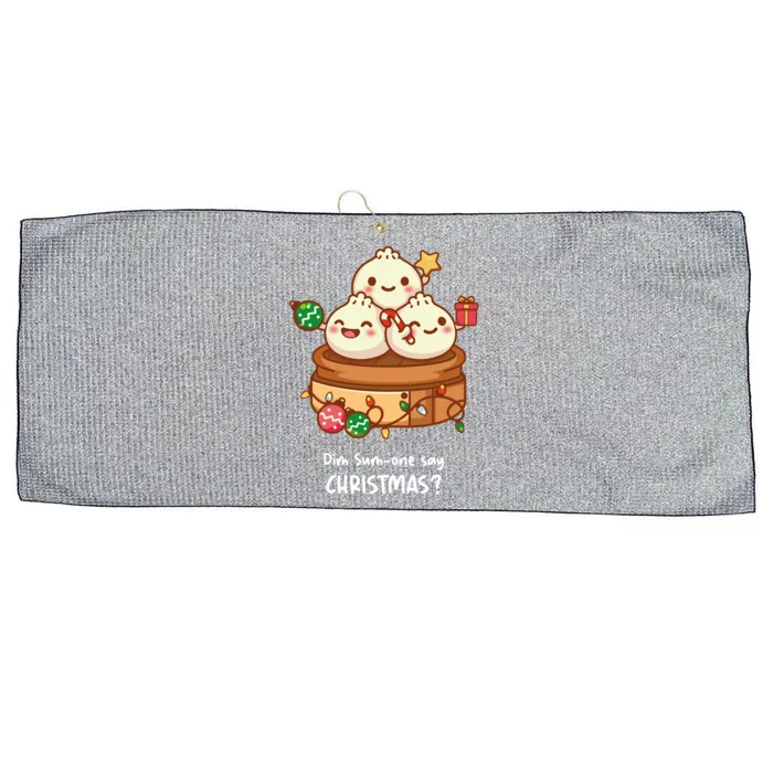 DIM SUM CHRISTMAS TEE Classic Large Microfiber Waffle Golf Towel