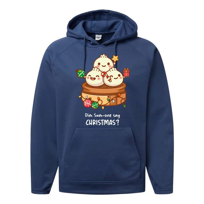 DIM SUM CHRISTMAS TEE Classic Performance Fleece Hoodie