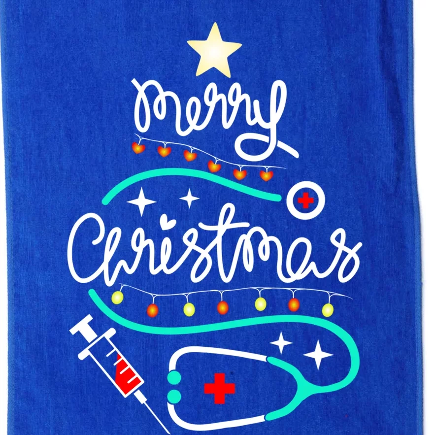 Doctor Stethoscope Christmas Gift Nurse Merry Christmas Tree Gift Platinum Collection Golf Towel