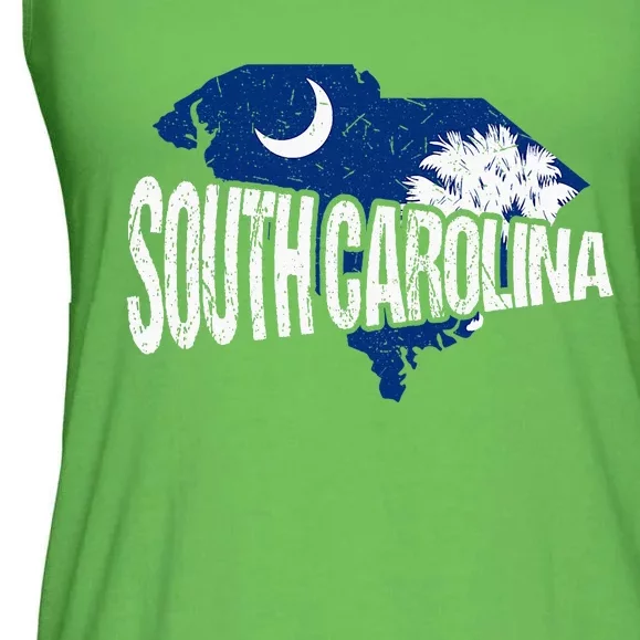 Distressed South Carolina Ladies Essential Flowy Tank