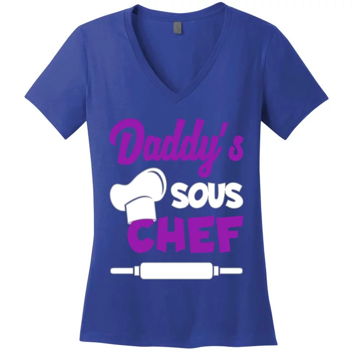 Daddys Sous Chef Gift Women's V-Neck T-Shirt