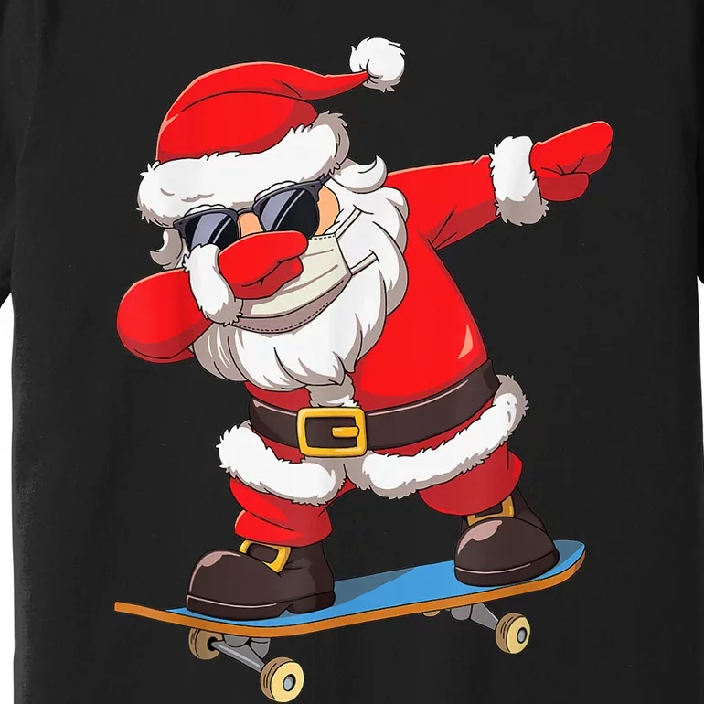 Dabbing Santa Claus Kids Boys Skate Skateboard Christmas TShirt Premium T-Shirt