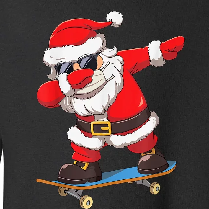 Dabbing Santa Claus Kids Boys Skate Skateboard Christmas TShirt Toddler Sweatshirt