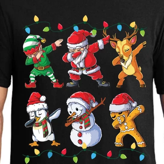 Dabbing Santa Christmas Boy Girls Xmas Dab Pajama Set