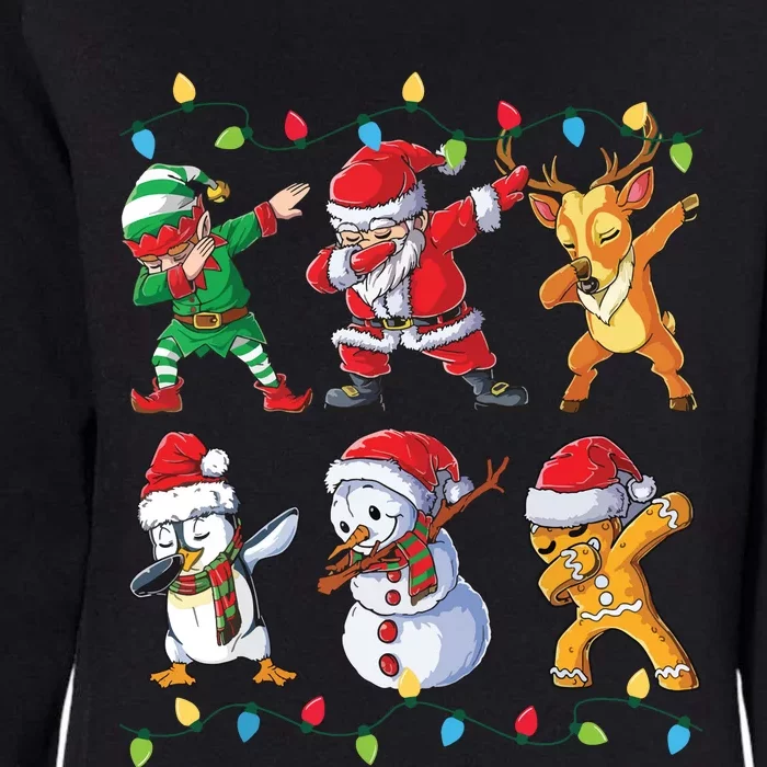 Dabbing Santa Christmas Boy Girls Xmas Dab Womens California Wash Sweatshirt