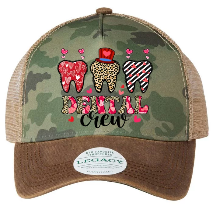 Dental Squad Cute Teeth Dental Assistant Valentine's Day Gift Legacy Tie Dye Trucker Hat