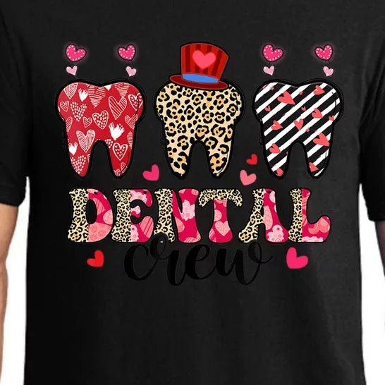 Dental Squad Cute Teeth Dental Assistant Valentine's Day Gift Pajama Set