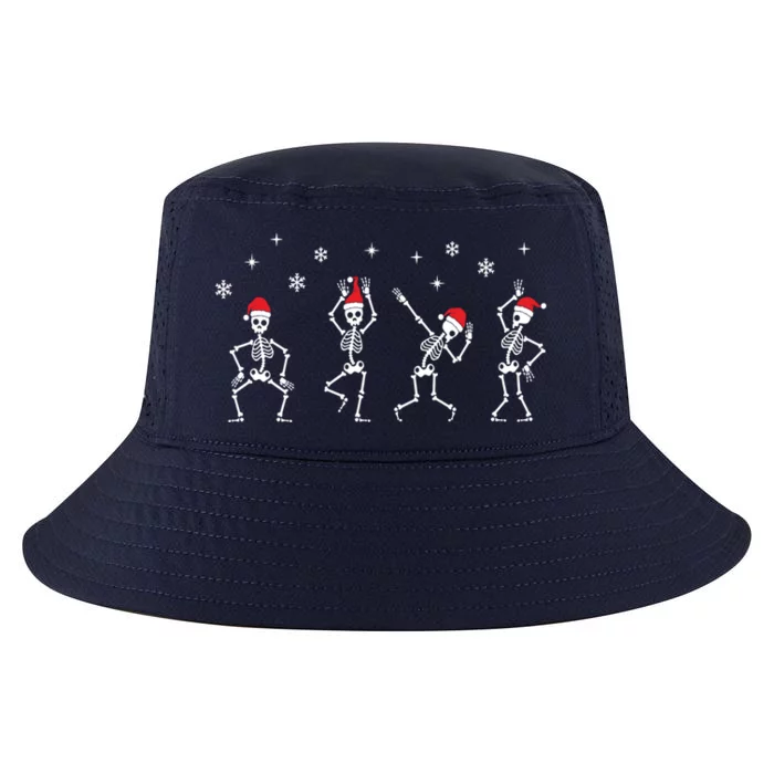 Dancing Skeleton Christmas Skeletons Xmas Cute Gift Cool Comfort Performance Bucket Hat