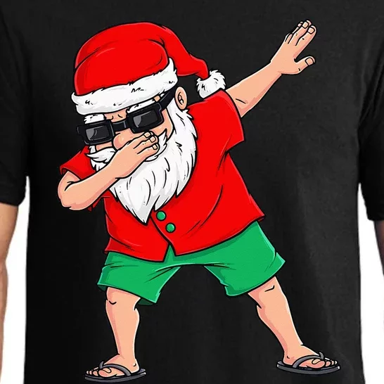 Dabbing Santa Christmas In July Summer Xmas Dab Pajama Set