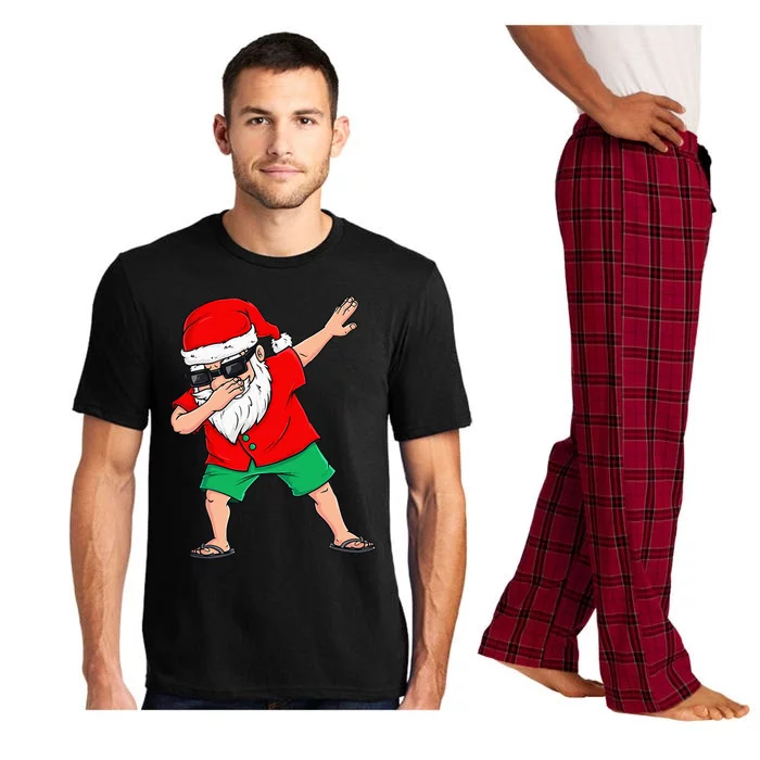 Dabbing Santa Christmas In July Summer Xmas Dab Pajama Set