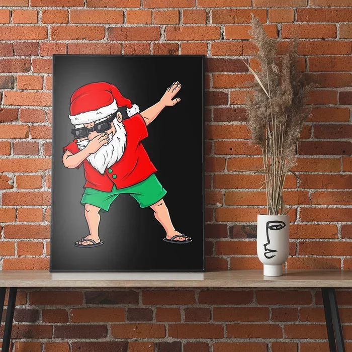 Dabbing Santa Christmas In July Summer Xmas Dab Poster