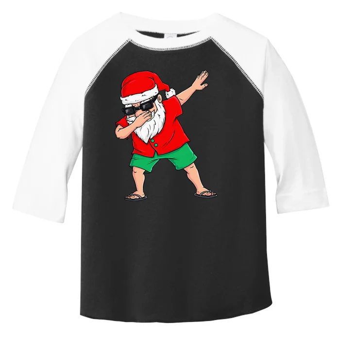 Dabbing Santa Christmas In July Summer Xmas Dab Toddler Fine Jersey T-Shirt