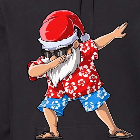 Dabbing Santa Christmas in July Hawaiian Xmas Dab Premium Hoodie