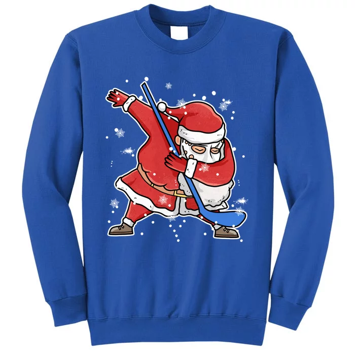 Dabbing Santa Christmas Ice Hockey Player Cool Xgiftmas Pajama Gift Tall Sweatshirt