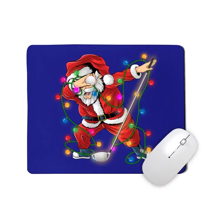 Dabbing Santa Claus Christmas Funny Golf Golfer Santa Gift Mousepad