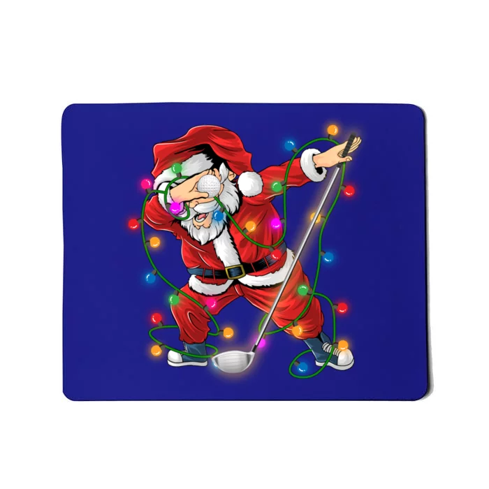 Dabbing Santa Claus Christmas Funny Golf Golfer Santa Gift Mousepad