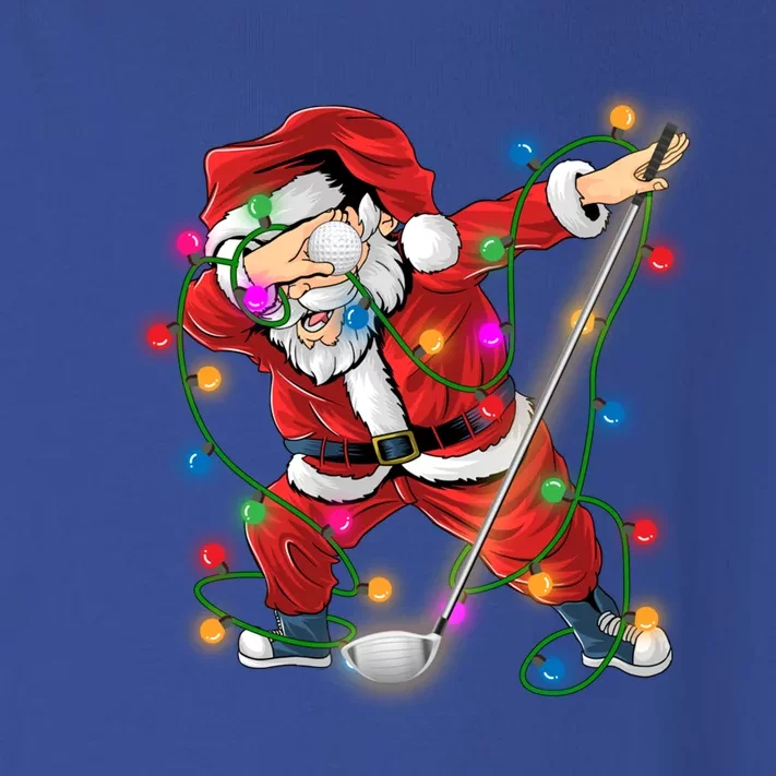 Dabbing Santa Claus Christmas Funny Golf Golfer Santa Gift Toddler Long Sleeve Shirt