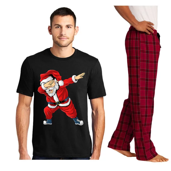 Dabbing Santa Claus Christmas Dance Party Pajama Set