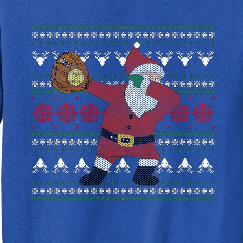 Dabbing Santa Christmas Softball Tall Sweatshirt