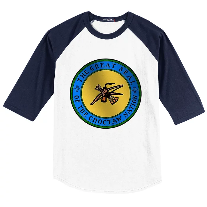 Double Sided Choctaw Nation Flag Baseball Sleeve Shirt