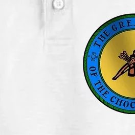 Double Sided Choctaw Nation Flag Dry Zone Grid Performance Polo