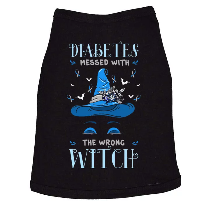 Diabetes Survivors Diabetic Patient Halloween Witch Costume Doggie Tank