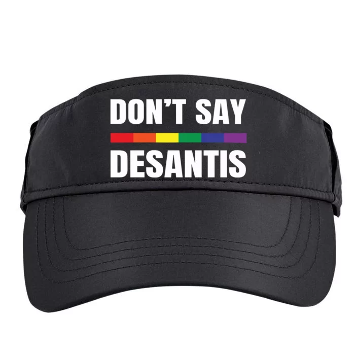 Dont Say Desantis Anti Racist Adult Drive Performance Visor