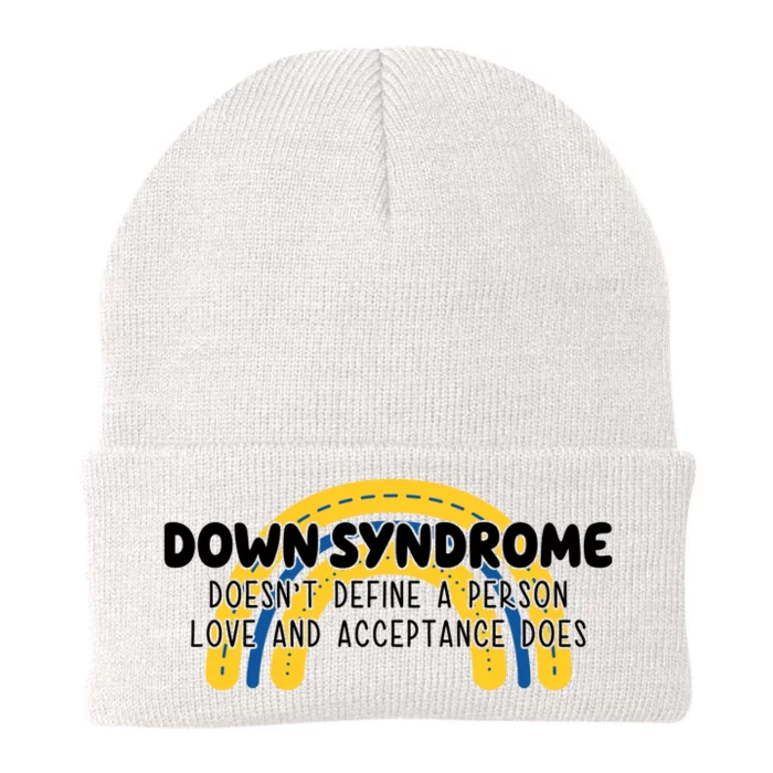 Down Syndrome Doesnt Define A Person Love And Acceptance Does Knit Cap Winter Beanie