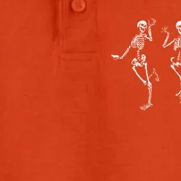 Dancing Skeletons Dance Challenge Halloween Gift Dry Zone Grid Performance Polo