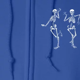 Dancing Skeletons Dance Challenge Halloween Gift Full Zip Hoodie