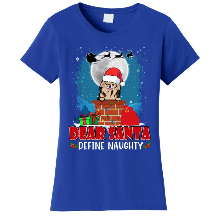 Dear Santa Define Naughty Chihuahua Dog Funny Christmas Great Gift Women's T-Shirt