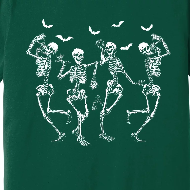 Dancing Skeletons Dance Challeng For Premium T-Shirt