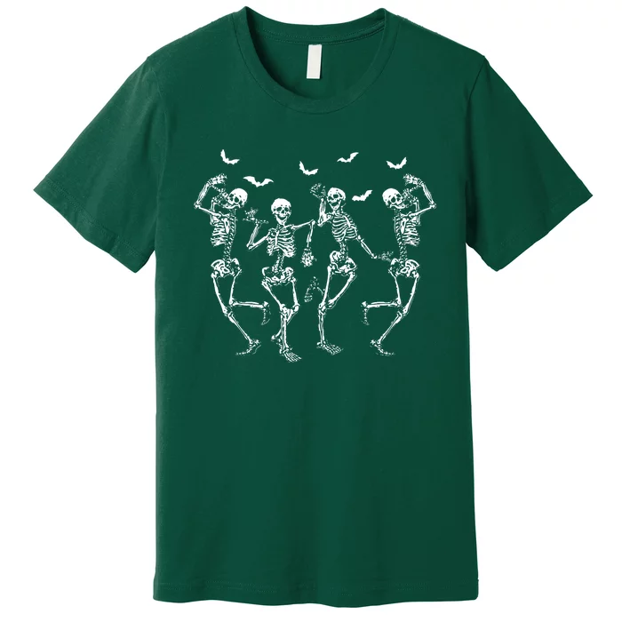 Dancing Skeletons Dance Challeng For Premium T-Shirt