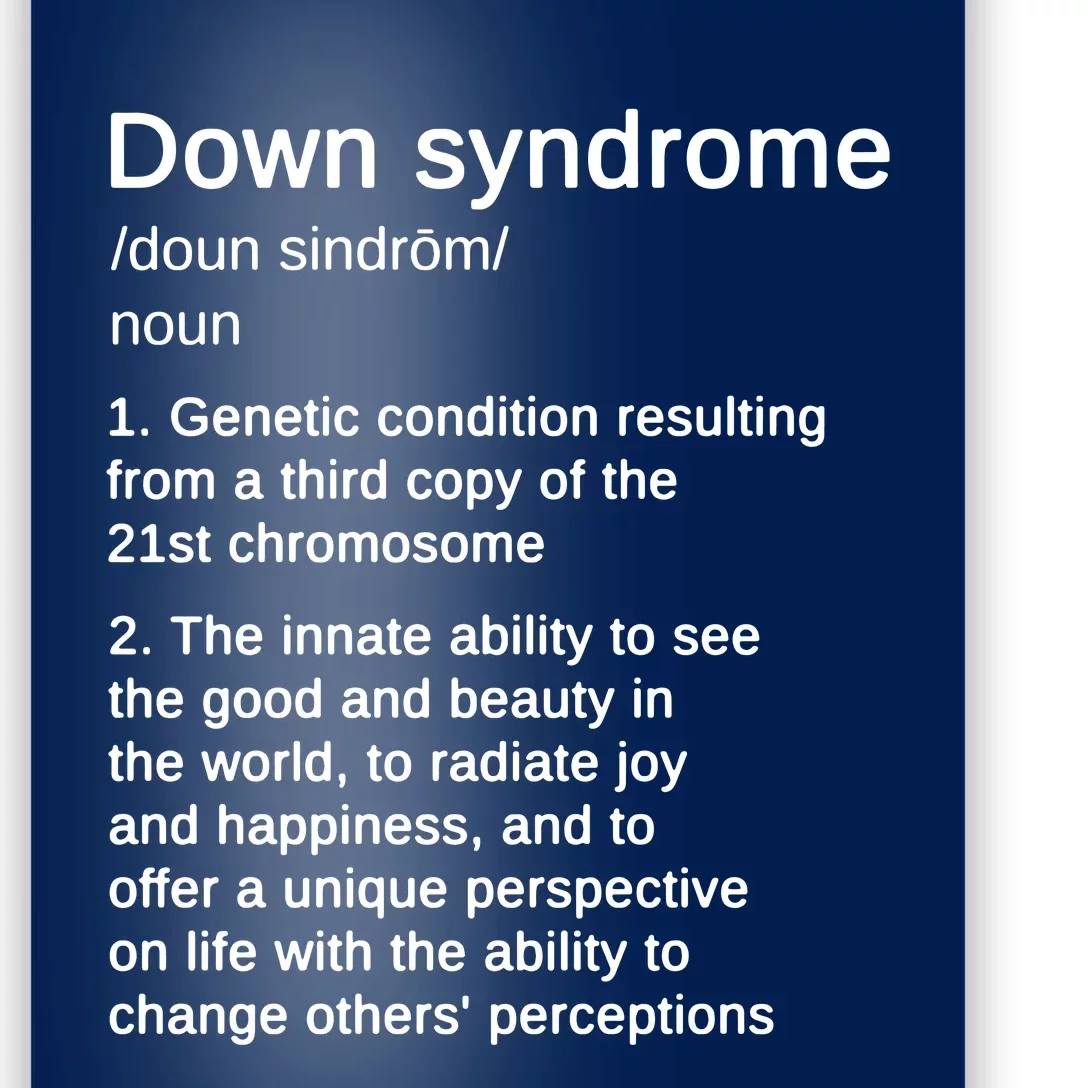 Down Syndrome Definition Awareness Month Poster