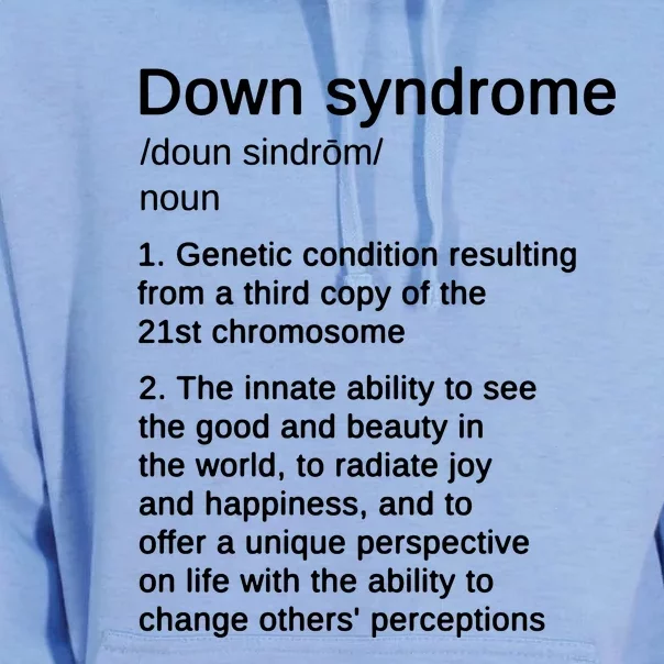 Down Syndrome Definition Awareness Month Unisex Surf Hoodie