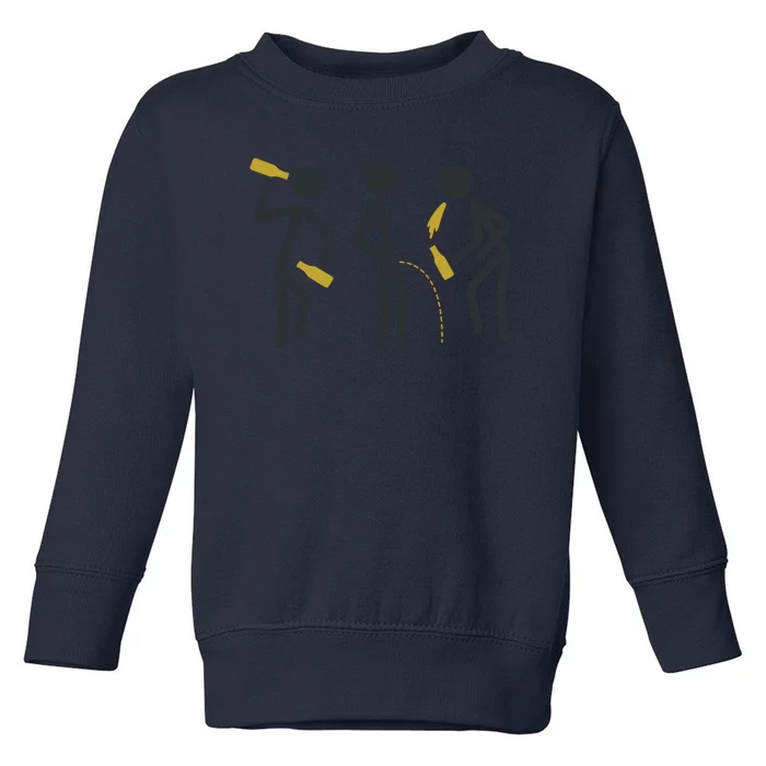 Drunk Stickfigers Toddler Sweatshirt