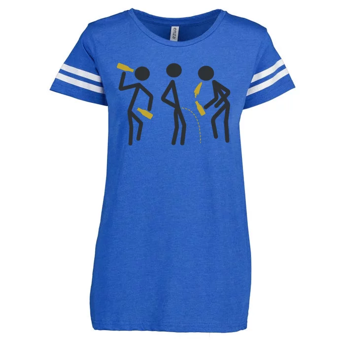 Drunk Stickfigers Enza Ladies Jersey Football T-Shirt