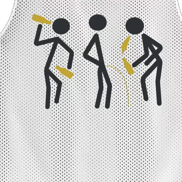 Drunk Stickfigers Mesh Reversible Basketball Jersey Tank