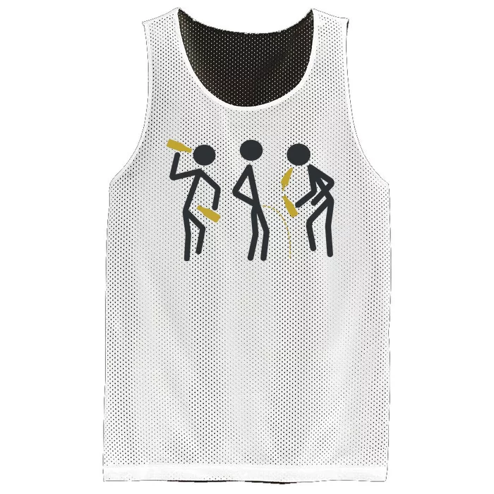 Drunk Stickfigers Mesh Reversible Basketball Jersey Tank