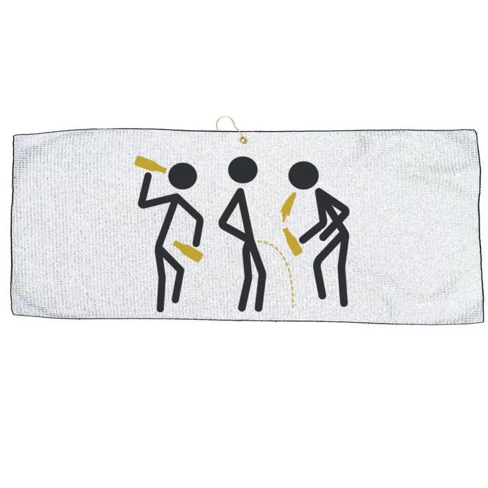 Drunk Stickfigers Large Microfiber Waffle Golf Towel