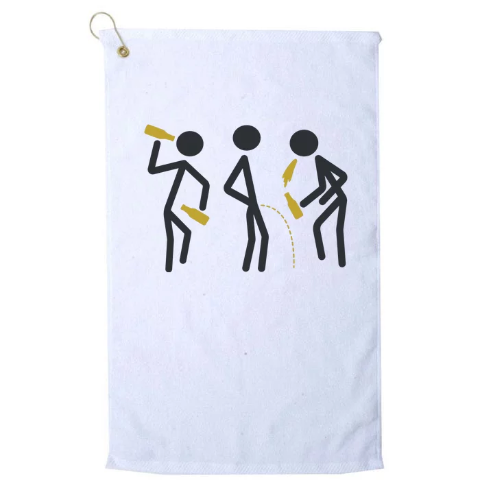 Drunk Stickfigers Platinum Collection Golf Towel