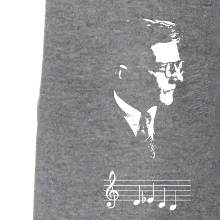 Dmitri Shostakovich Dsch Motif Musical Notes Doggie 3-End Fleece Hoodie