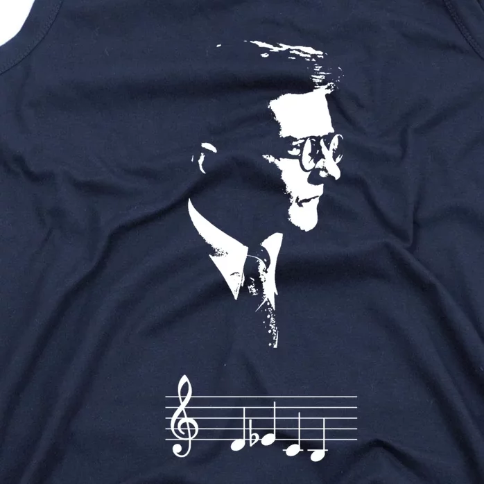 Dmitri Shostakovich Dsch Motif Musical Notes Tank Top