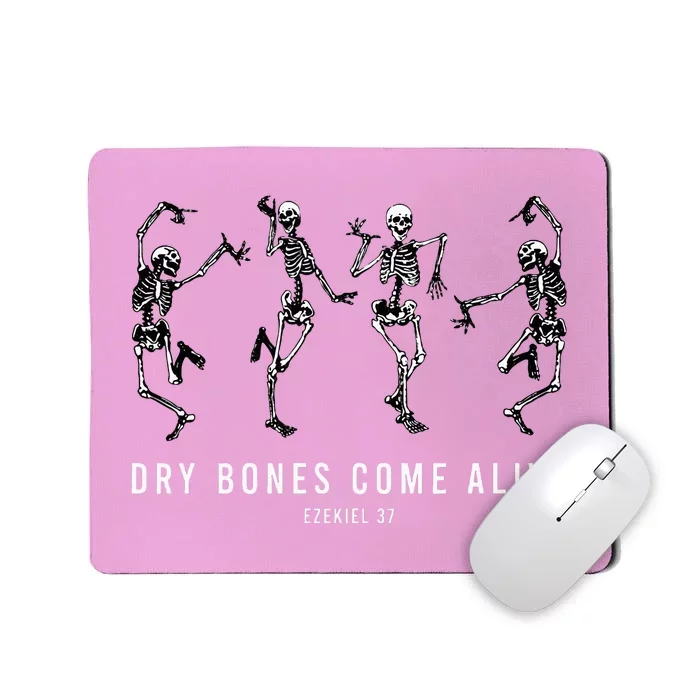 Dancing Skeleton Dry Bones Come Alive Christian Halloween Mousepad